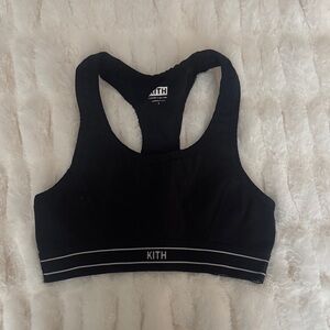 Kith Black Racerback Bra